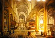 Pieter Neefs Interior of Antwerp Cathedral oil painting picture wholesale